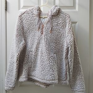 Cupio Sherpa Hooded Fleece 1/4 zipper